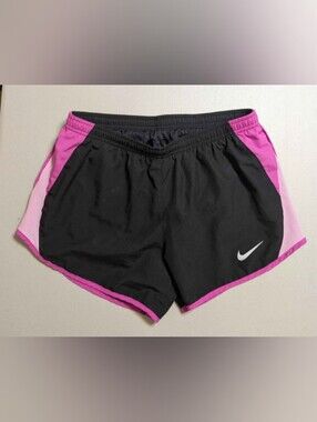Small Nike Dri-Fit pink and black shorts